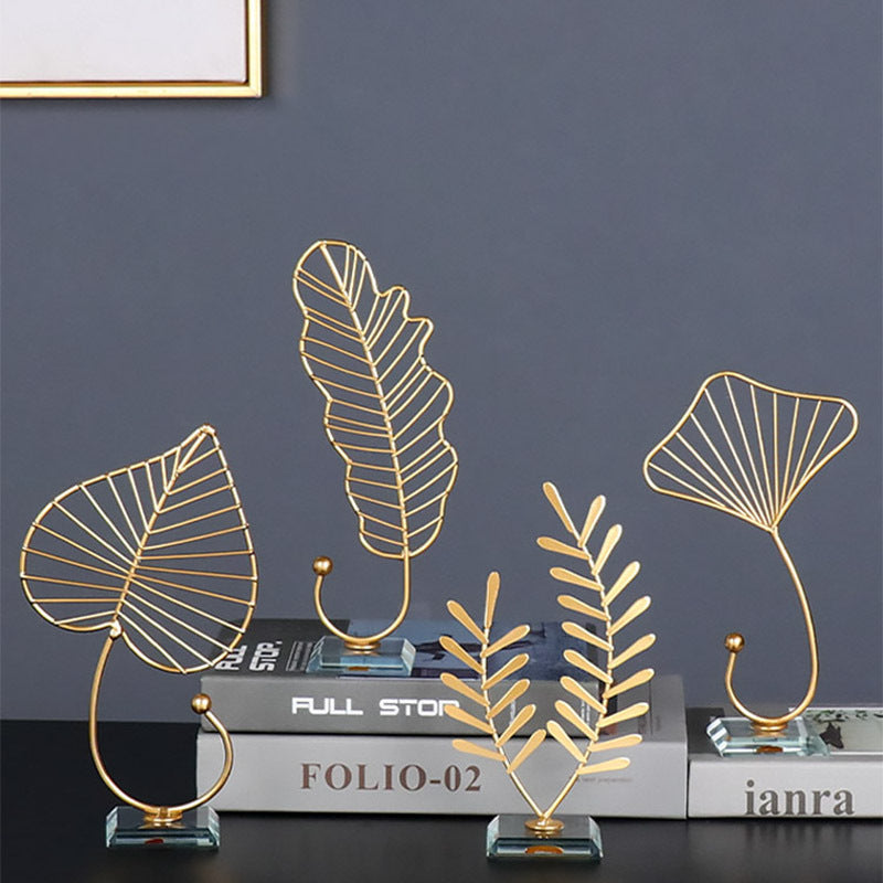 Leaf Motif Desktop Decor