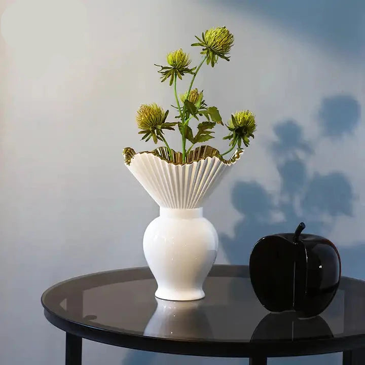 Gold Flower Vase