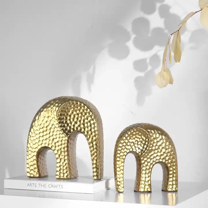 Stylish Gold Elephant Ornament