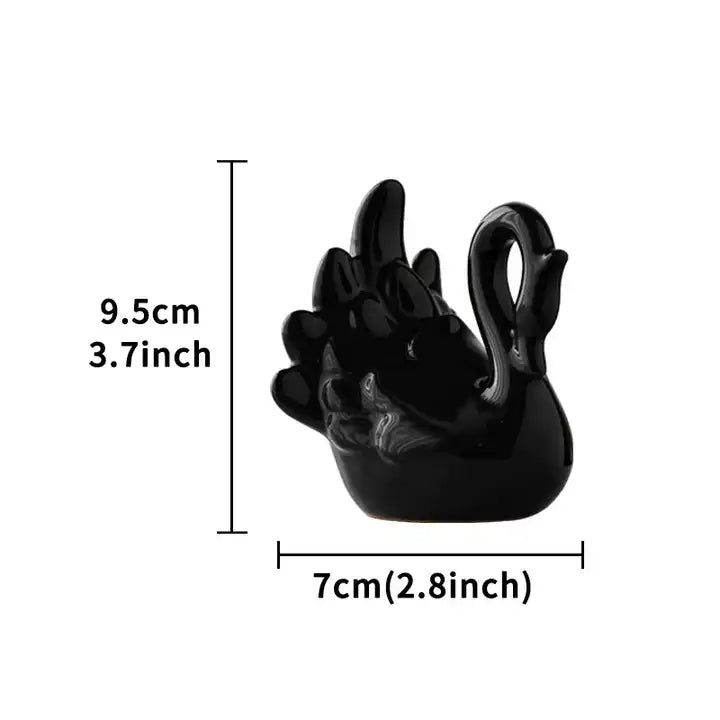 Black & White Ceramic Swan