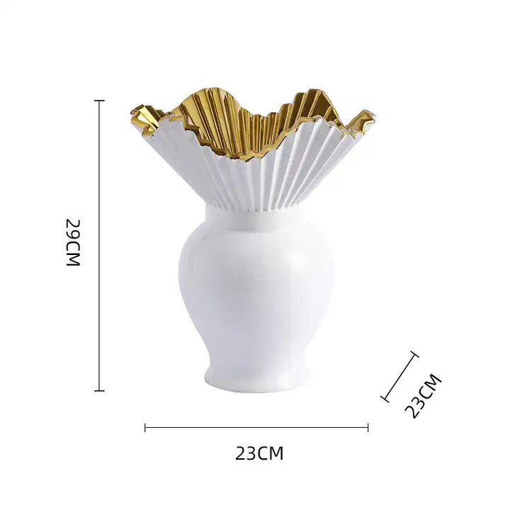 Gold Flower Vase