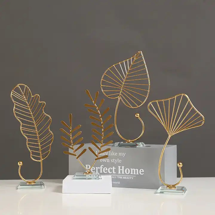 Leaf Motif Desktop Decor